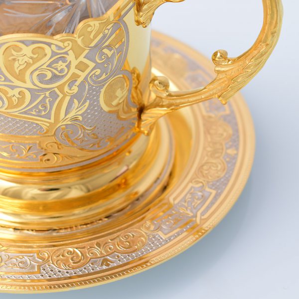 Golden tea set