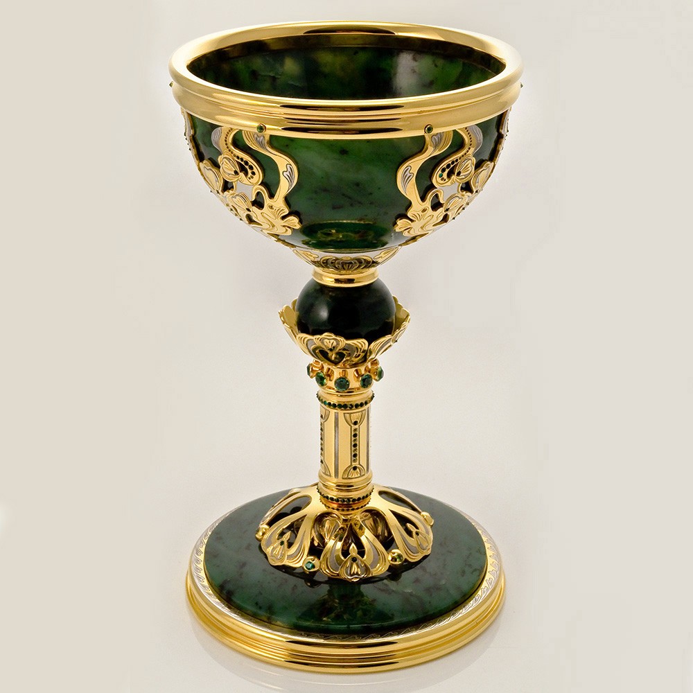 Exclusive handmade jade cup