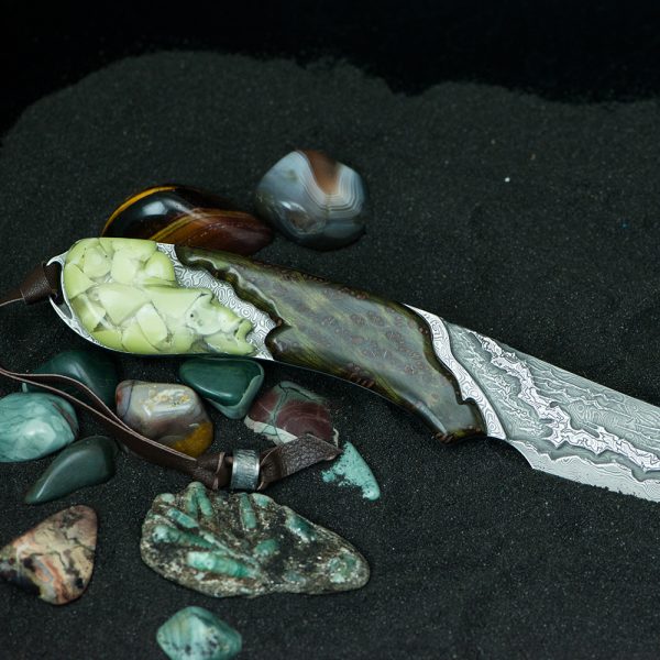 Unusual knife from the best materials