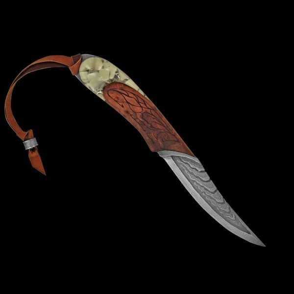Handmade designer knife - The work of Natalia Ryabinen and blacksmith Vladimir Gerasimov