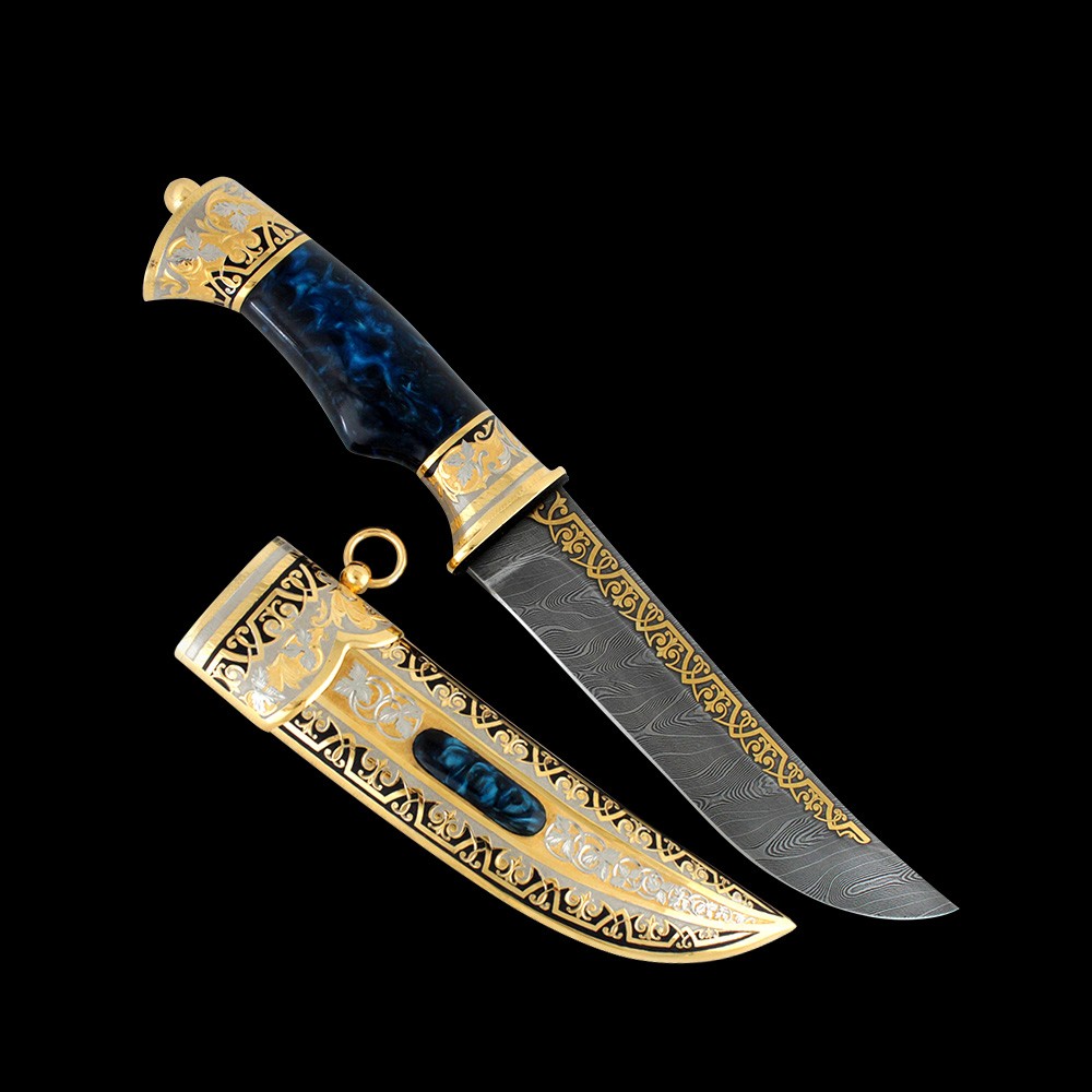 Oriental gift knife for an expensive gift