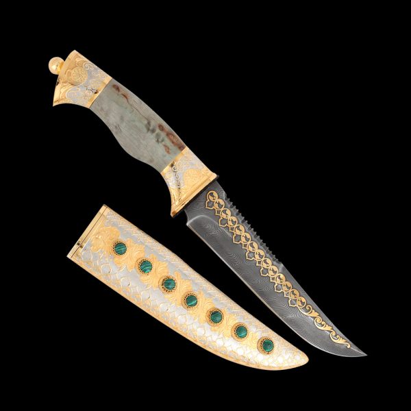 Zlatoust handmade knife. A luxury gift for the boss