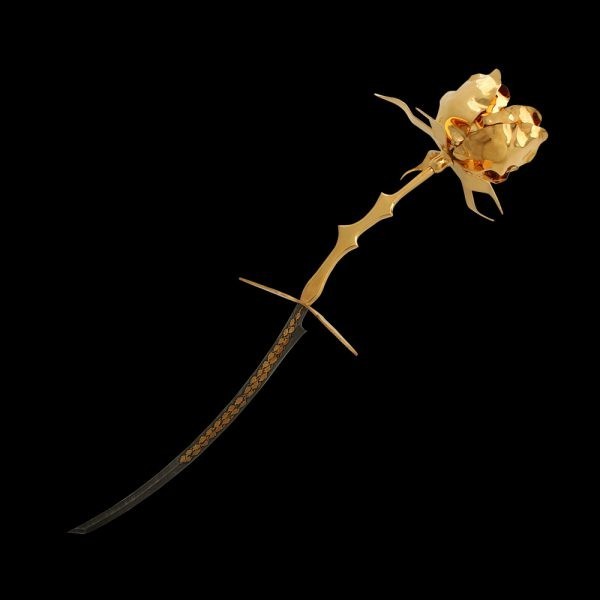 An exquisite gift for a successful woman is the Golden Rose Knife. The work of Zlatoust masters, suppliers of gifts for the presidents of the world.