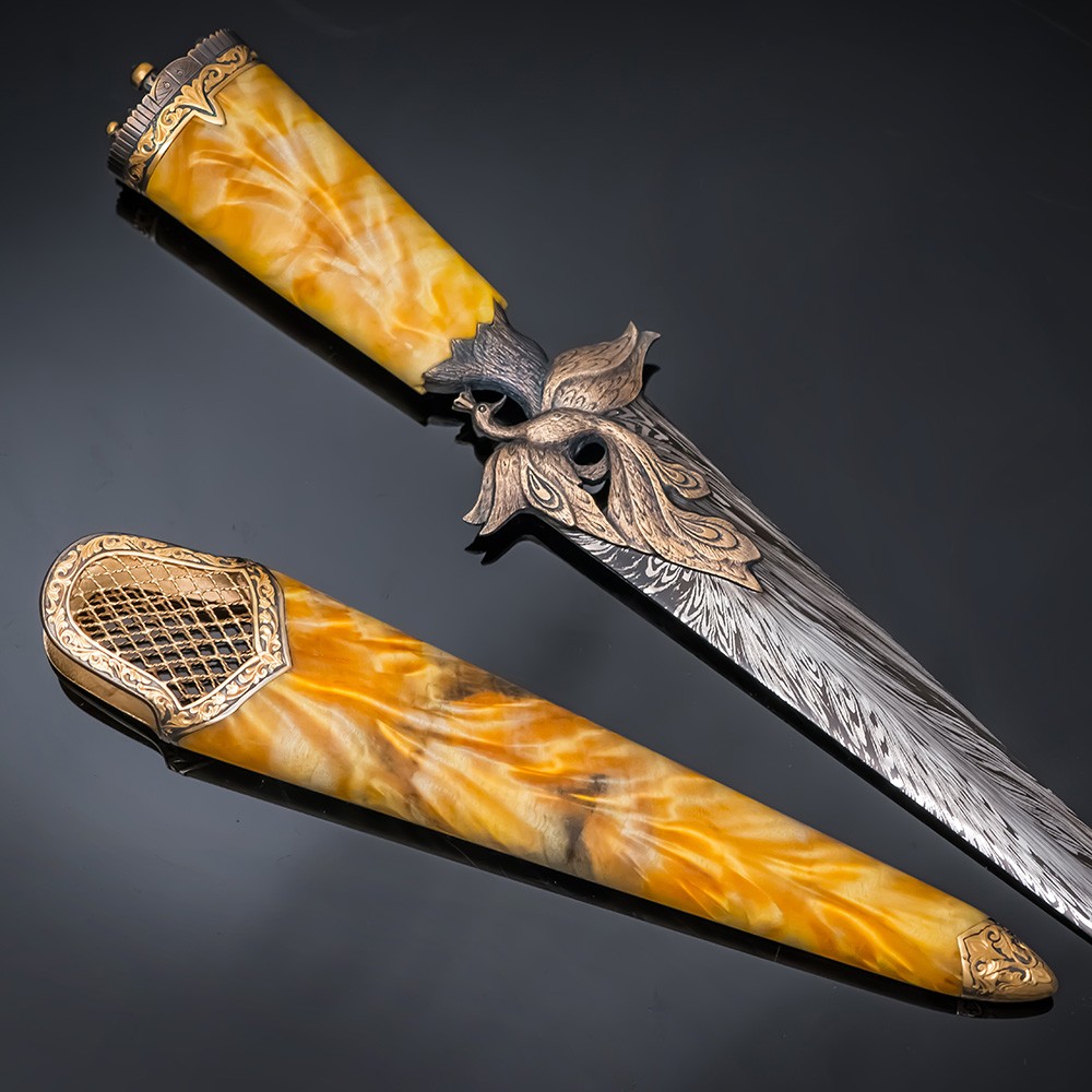 The blade in the scabbard locks the captive bird in a golden cage. It was with the theft of the Firebird in the golden cage that the magical journey of the fairy tale character began.