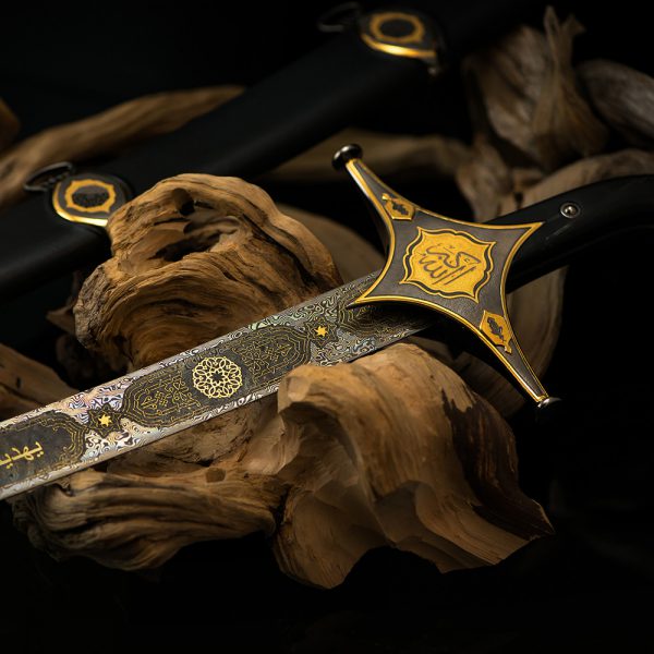 The Arabian sword Zulfikar is a black imam. Handmade Russian gunsmiths