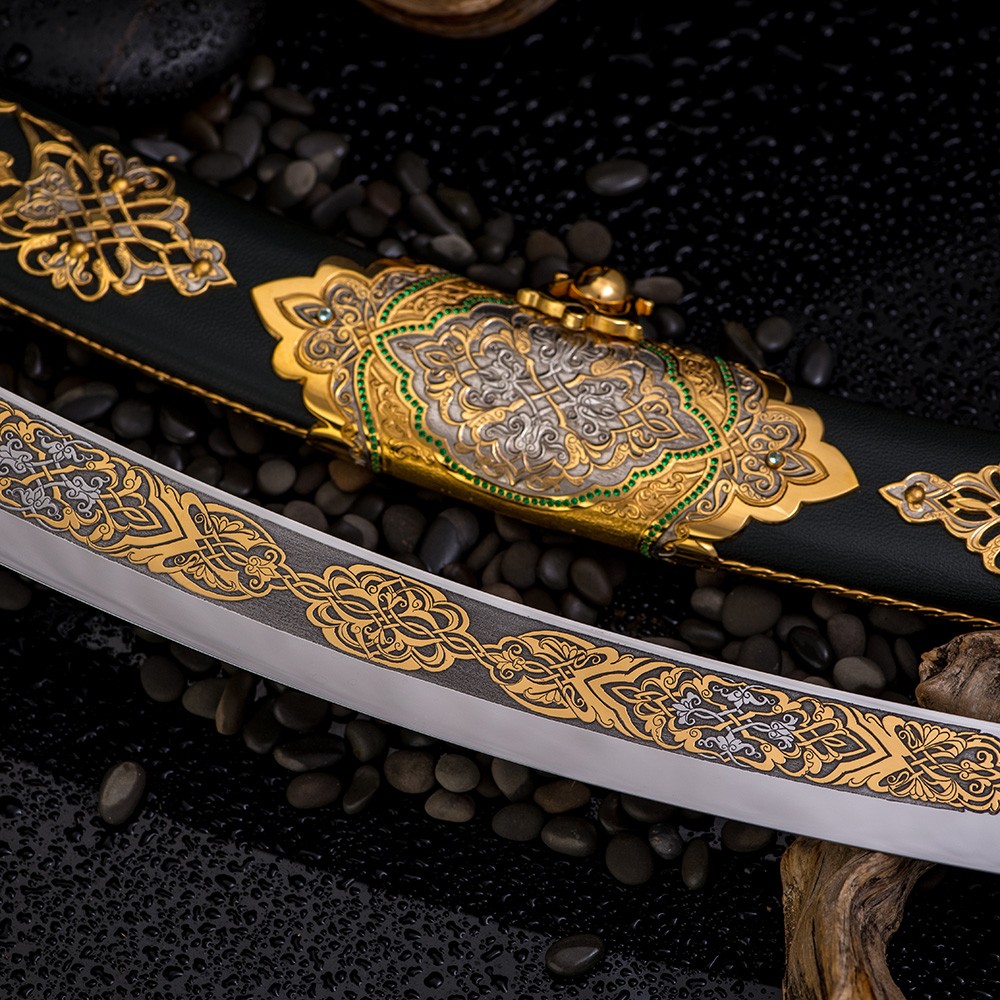 24K gold arab sword blade
