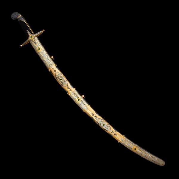 Arabic sword in scabbard. Handwork of Russian craftsmen and gunsmiths