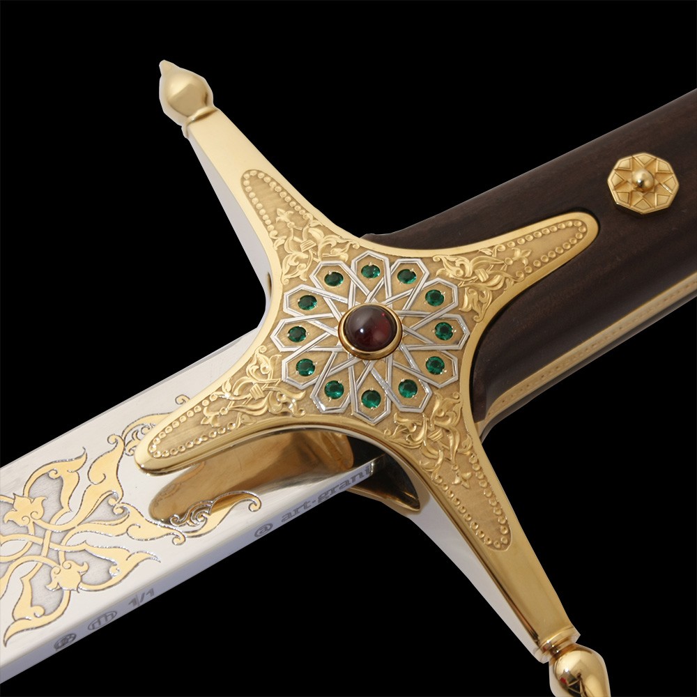Decoration of the Arab sword made for the President of Guinea