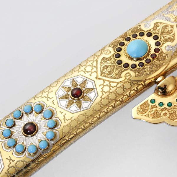Zemoreal sword decorated with stones and gold