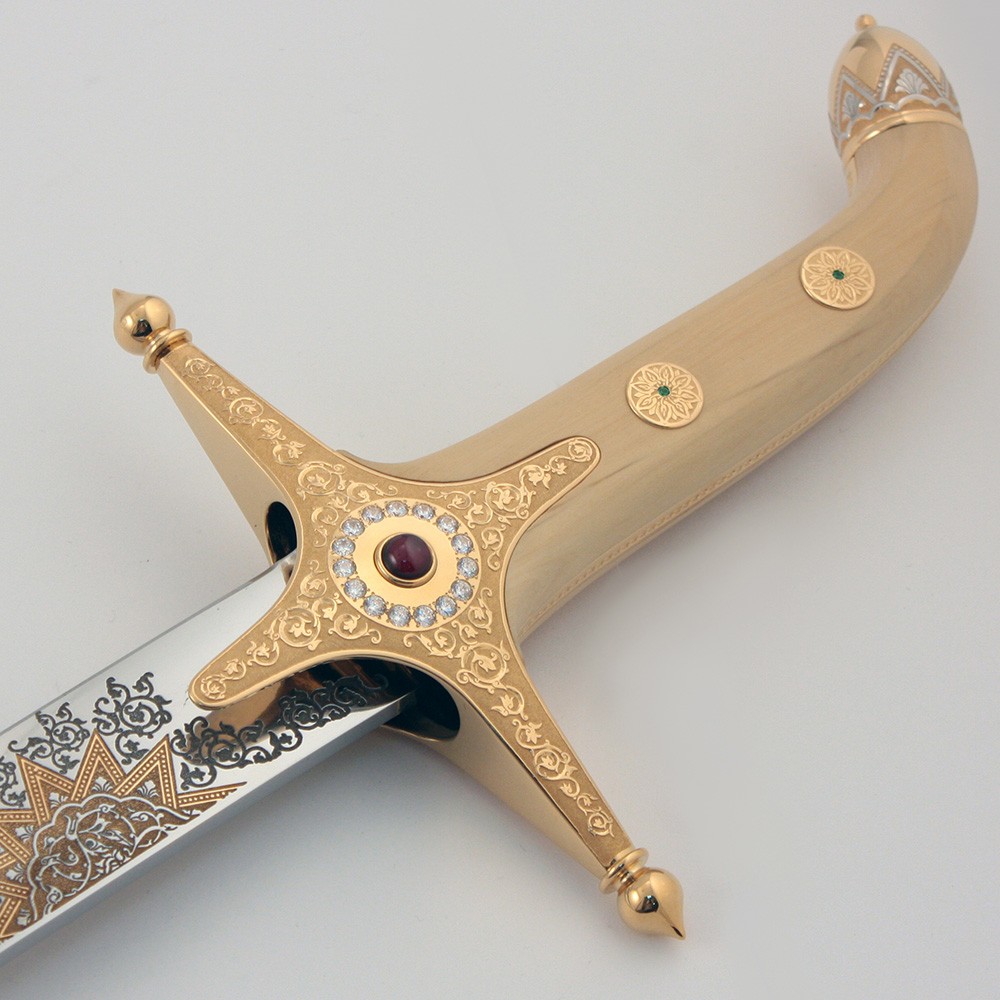 Luxurious hilt of the arab sword