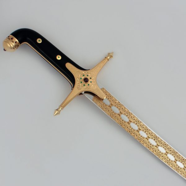 Arabian saber with rich decoration. Iranian Saber Prototype
