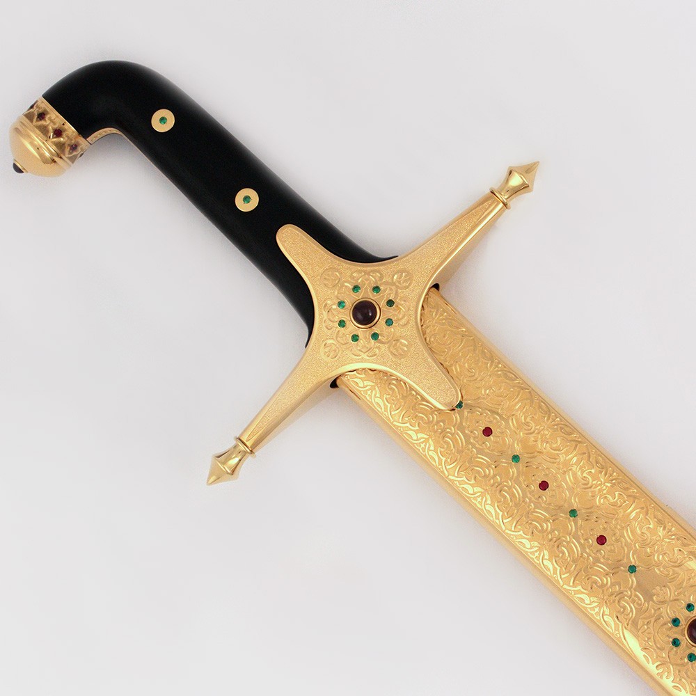 Handmade decorated saber. Similar sabers have status citizens of the UAE