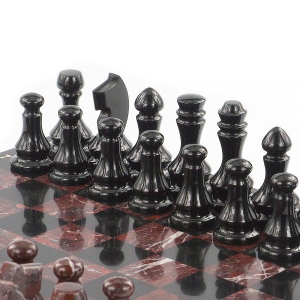 Handmade chess will be a great gift for a fan of this ancient game. Chess from jasper will decorate your home or work interior and help you spend your time in a company of a dear person.