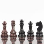 Handmade shiny chess pieces