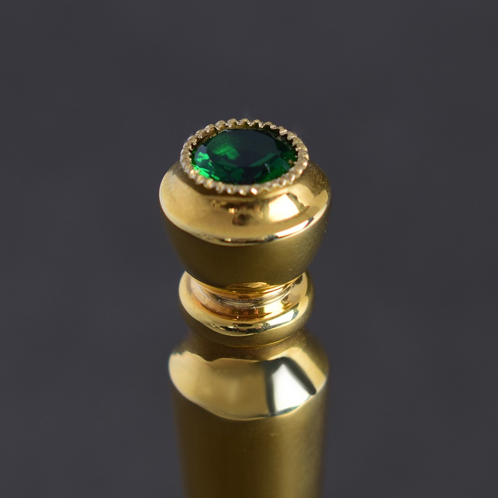 Jewel stone in a bell hilt