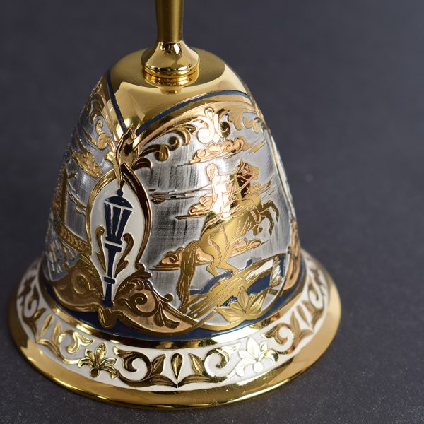 Table bell engraved with the city of St. Petersburg