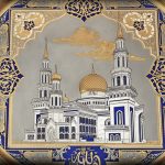 لوحة مصنوعة يدويا - مسجد كاتدرائية موسكو