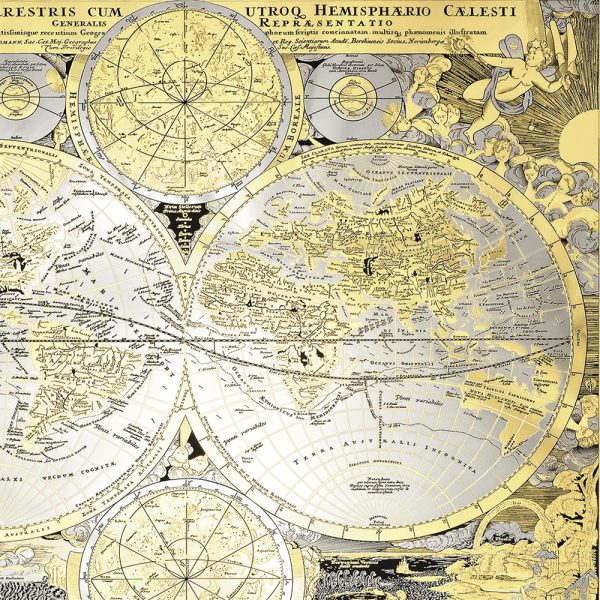Panel - Map of the Known World of Johann Baptist Homann (Planiglobia)