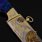 eagle engraving on scabbard