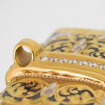 Scabbard with gold, cubic zirconias and enamel ornaments
