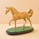 Brass horse figurine