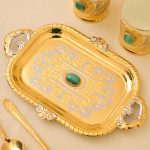golden food tray