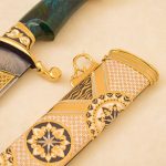 scabbard decorated with enamel