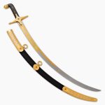 black and gold sword